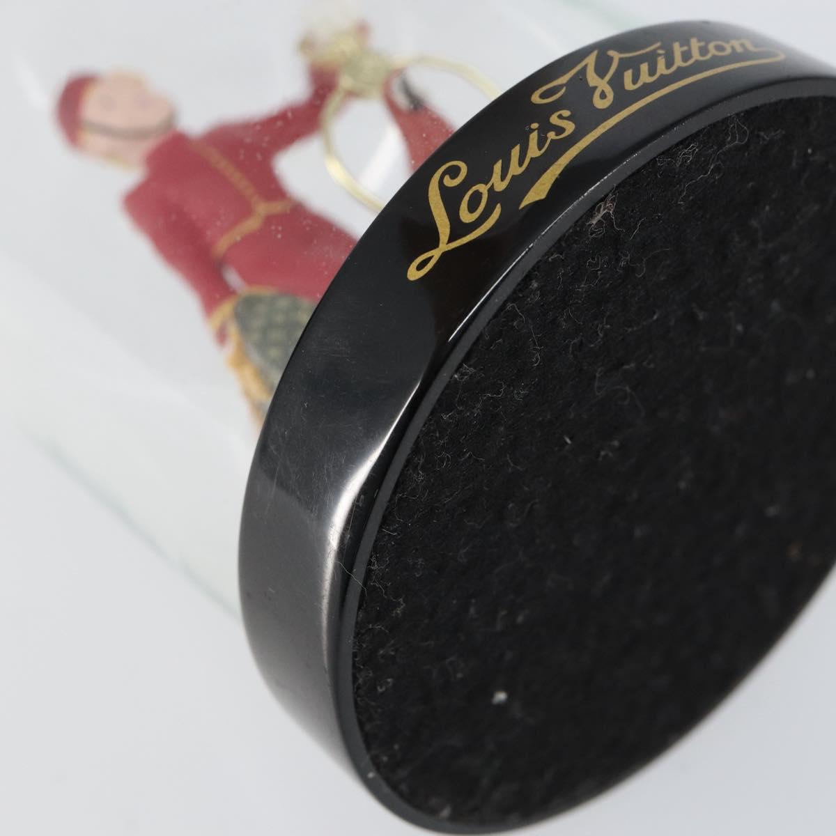 LOUIS VUITTON Snow Globe Pageboy Clear Red LV Auth 152416