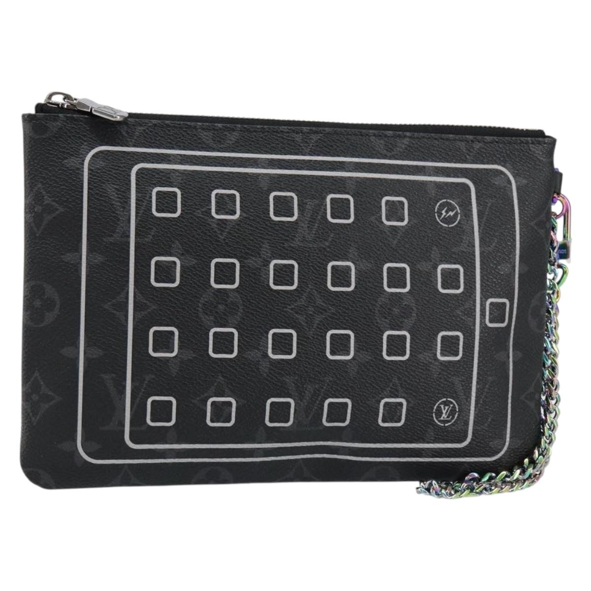 LOUIS VUITTON Monogram Eclipse Fragment iPhone Case M64433 LV Auth 152417