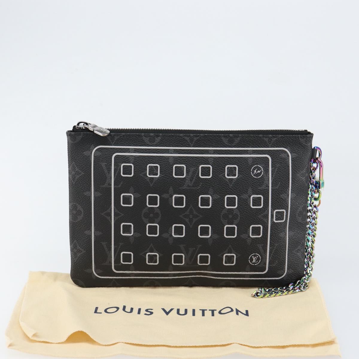 LOUIS VUITTON Monogram Eclipse Fragment iPhone Case M64433 LV Auth 152417