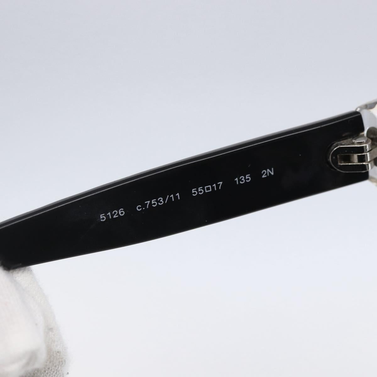 CHANEL Sunglasses plastic Black CC Auth 152424