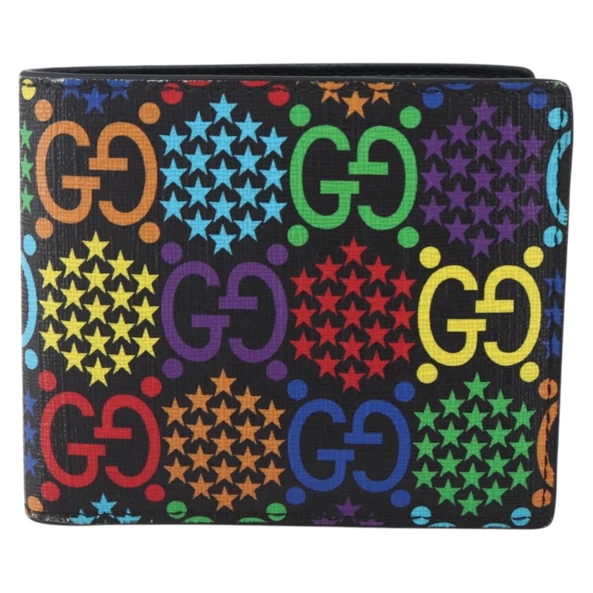 GUCCI GG Psychedelic Wallet Multicolor 601089 Auth 152426M