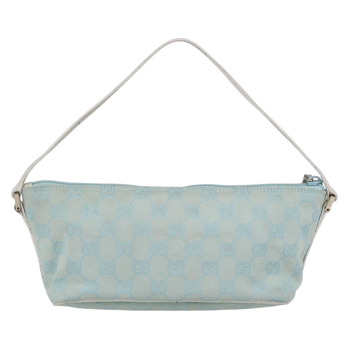 GUCCI GG Canvas Accessory Pouch Peppermint Gold 039 1103 Auth 152427