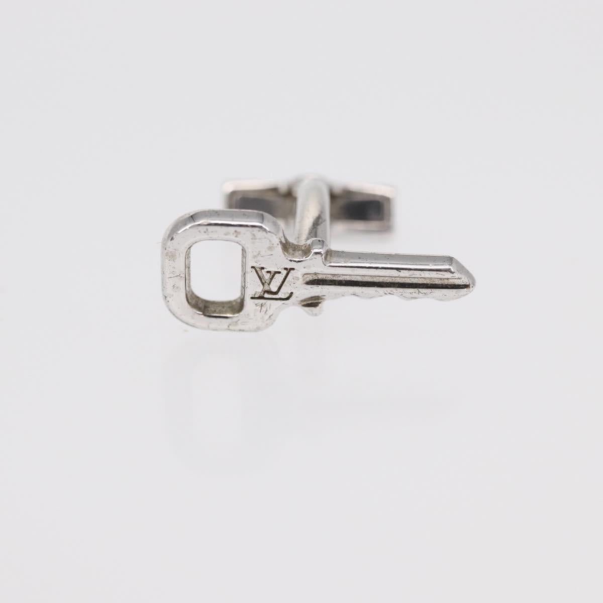 LOUIS VUITTON Bouton de Manchette Cufflinks Cuffs metal Silver SV925 Auth 152430