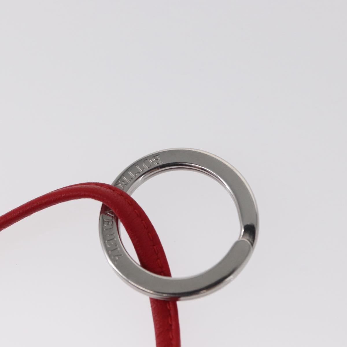 BOTTEGA VENETA INTRECCIATO Charm Leather Red Blue Auth 152431V