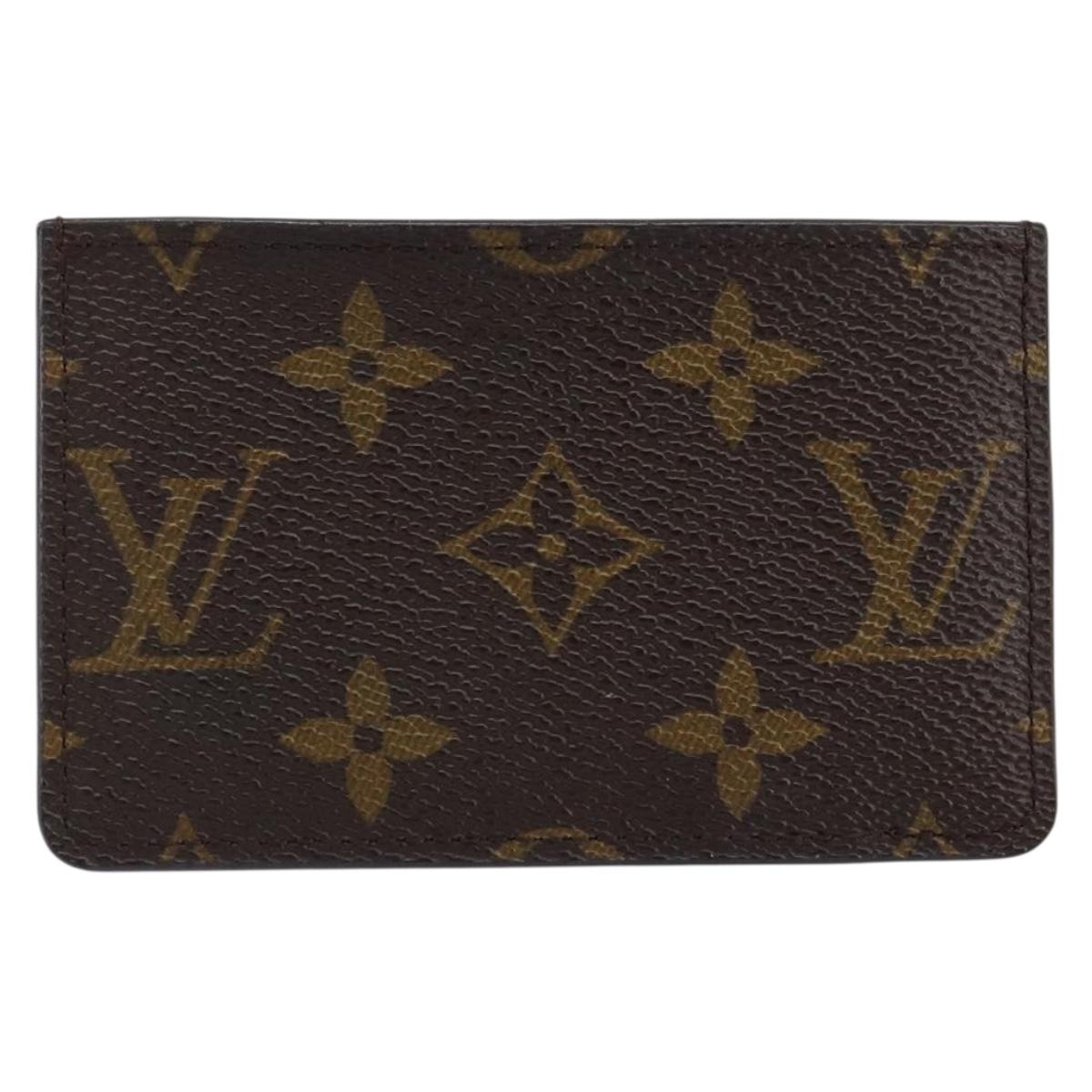 LOUIS VUITTON Monogram Porte Cartes Kimono Card Case Red M56172 LV Auth 152432