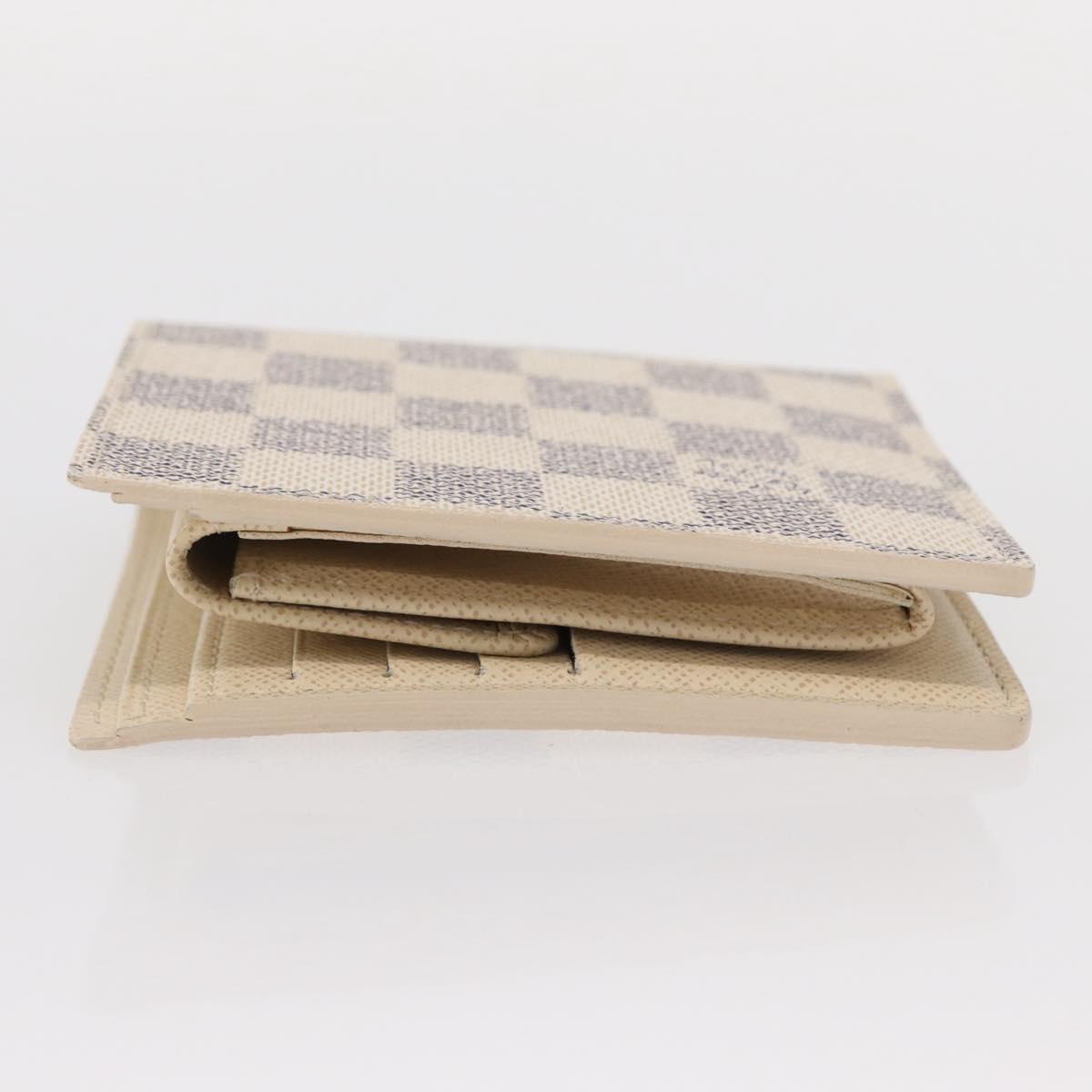LOUIS VUITTON Damier Azur Porte Feuille Marco Bifold Wallet N60018 Auth 152433V