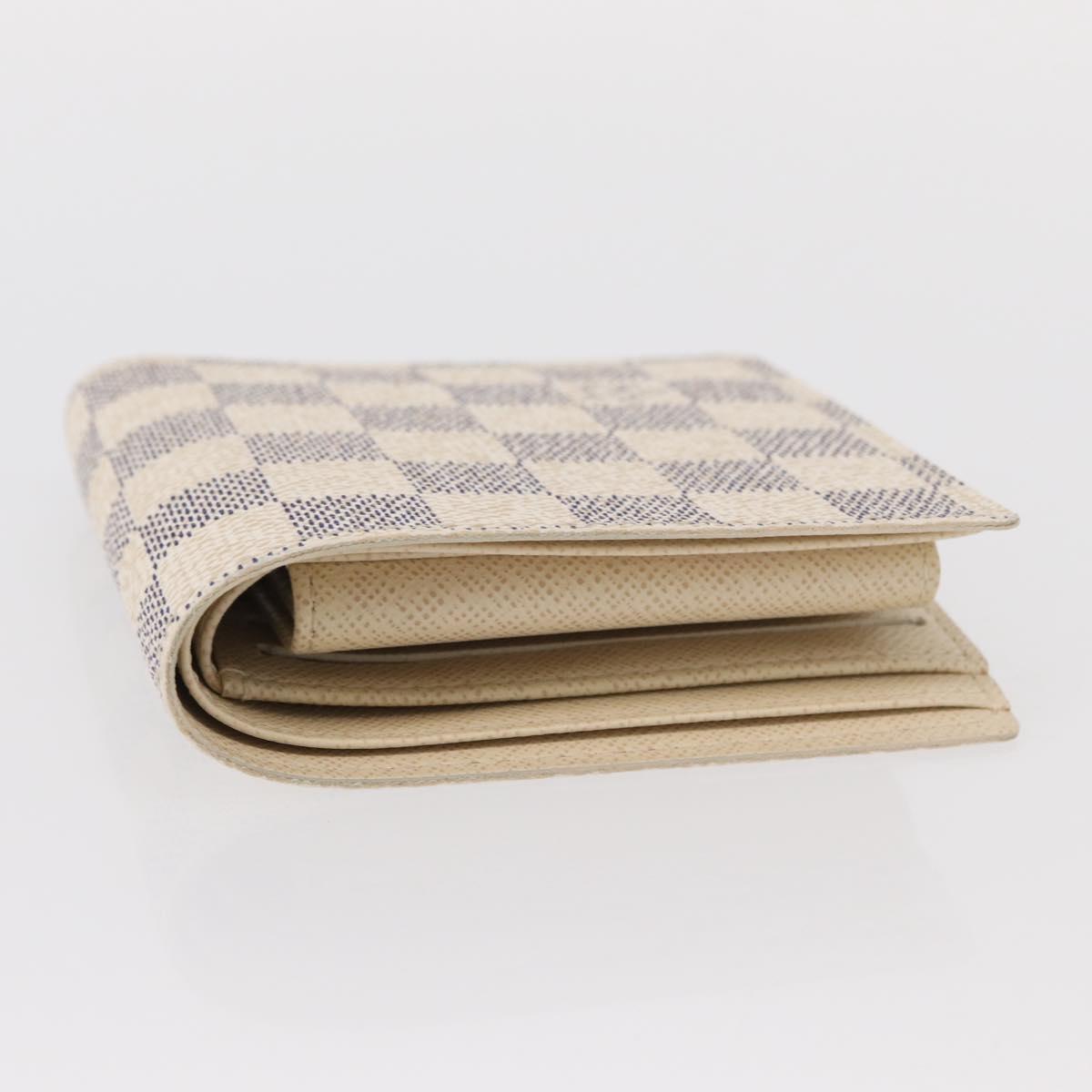 LOUIS VUITTON Damier Azur Porte Feuille Marco Bifold Wallet N60018 Auth 152433V