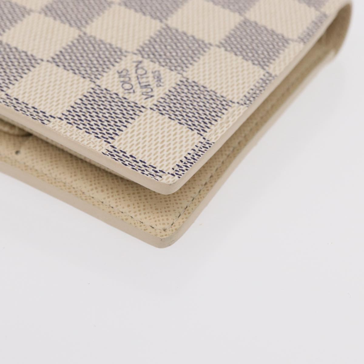 LOUIS VUITTON Damier Azur Porte Feuille Marco Bifold Wallet N60018 Auth 152433V
