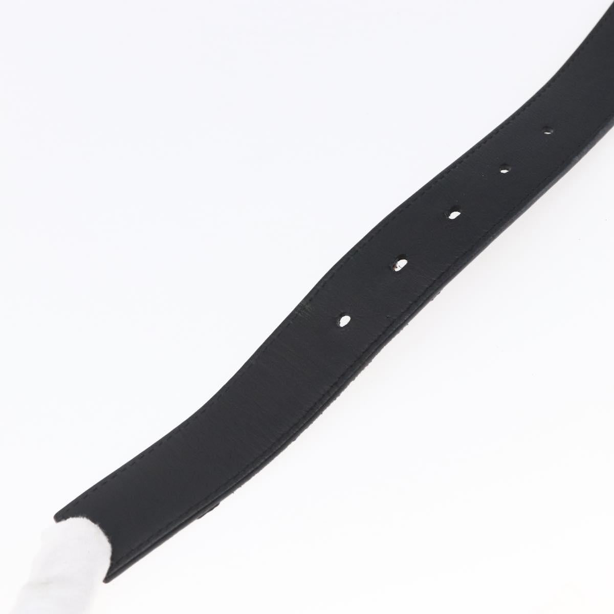 LOUIS VUITTON Multicolor Ceinture Belt Black LV Auth 152435