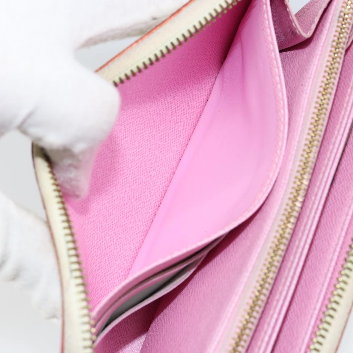 LOUIS VUITTON Monogram Multicolor Zippy Wallet Wallet White M60241 Auth 152436