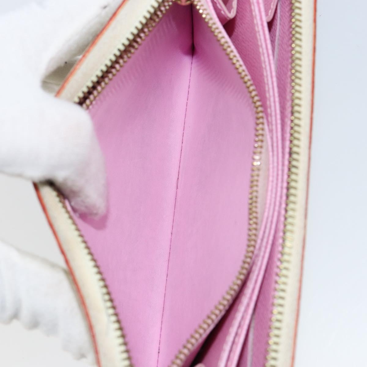 LOUIS VUITTON Monogram Multicolor Zippy Wallet Wallet White M60241 Auth 152436