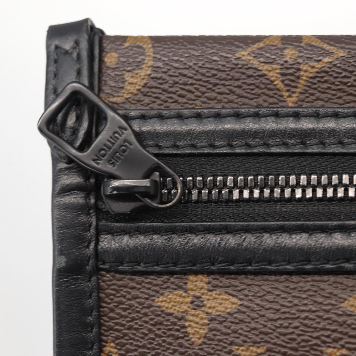 LOUIS VUITTON Monogram Monogram Denim Flat Messenger Bag M44641 LV Auth 152437SAM