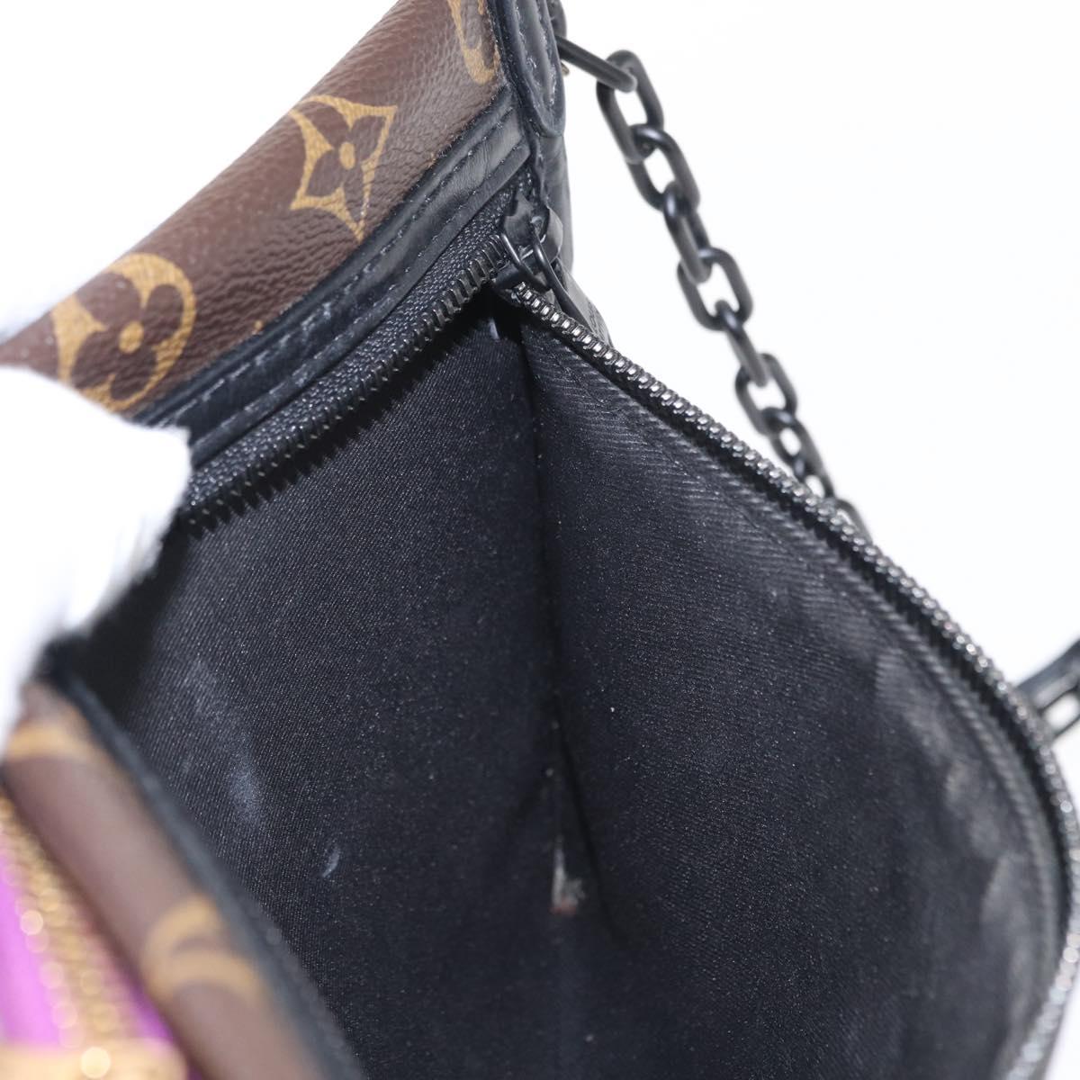 LOUIS VUITTON Monogram Monogram Denim Flat Messenger Bag M44641 LV Auth 152437A