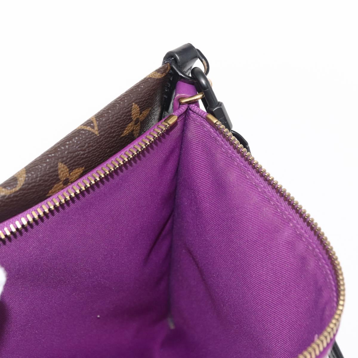 LOUIS VUITTON Monogram Monogram Denim Flat Messenger Bag M44641 LV Auth 152437A