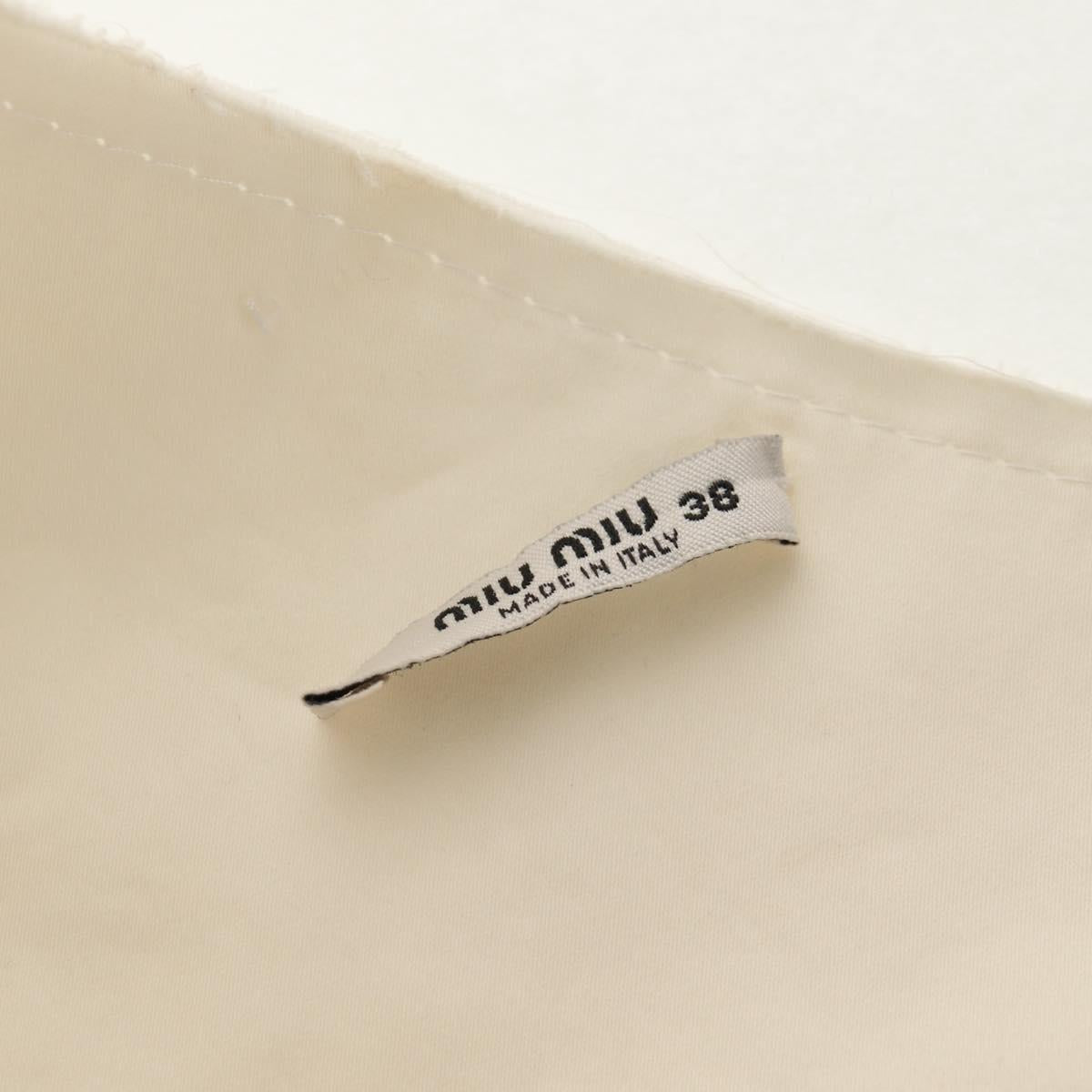 Miu Miu One Piece cotton White Auth 152442