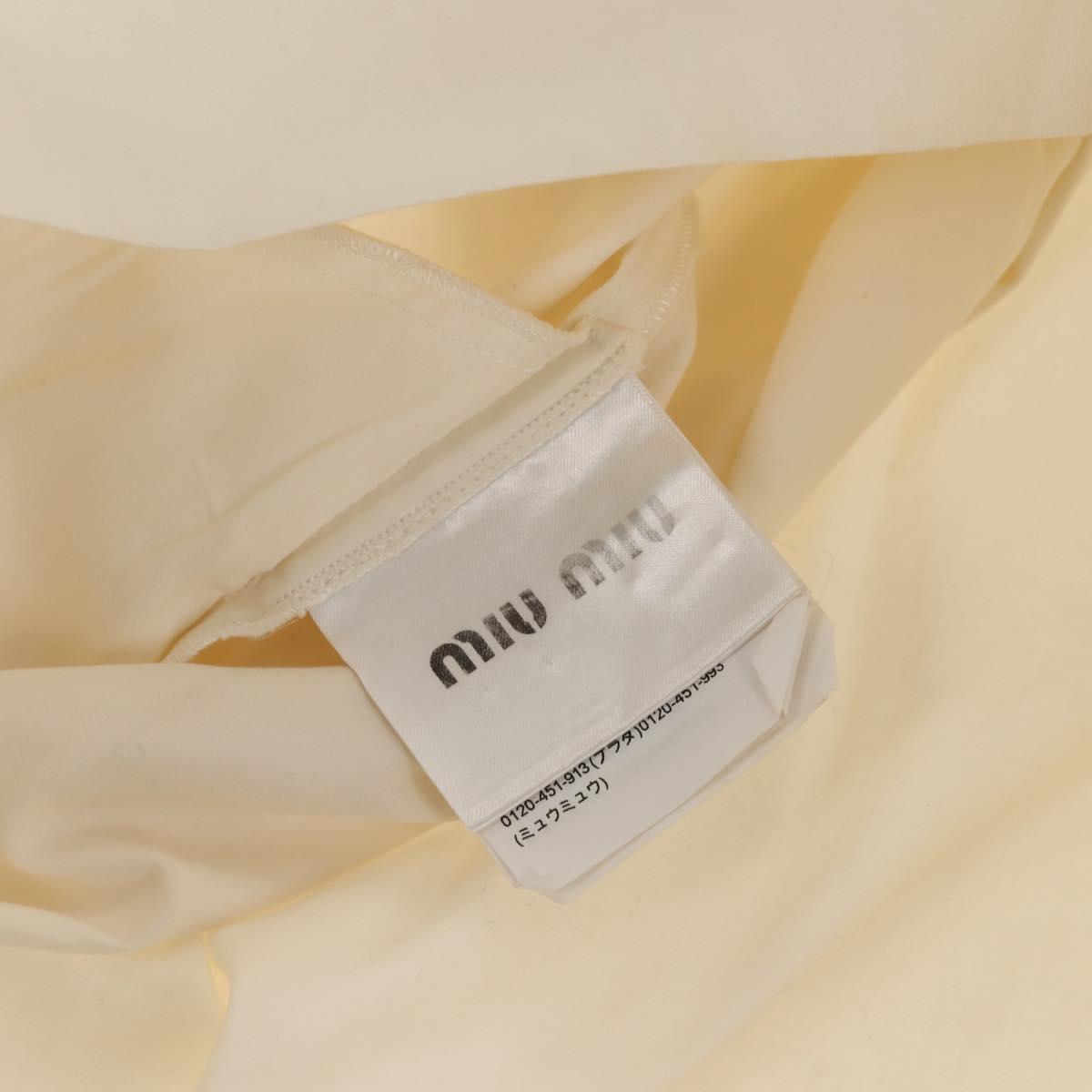 Miu Miu One Piece cotton White Auth 152442