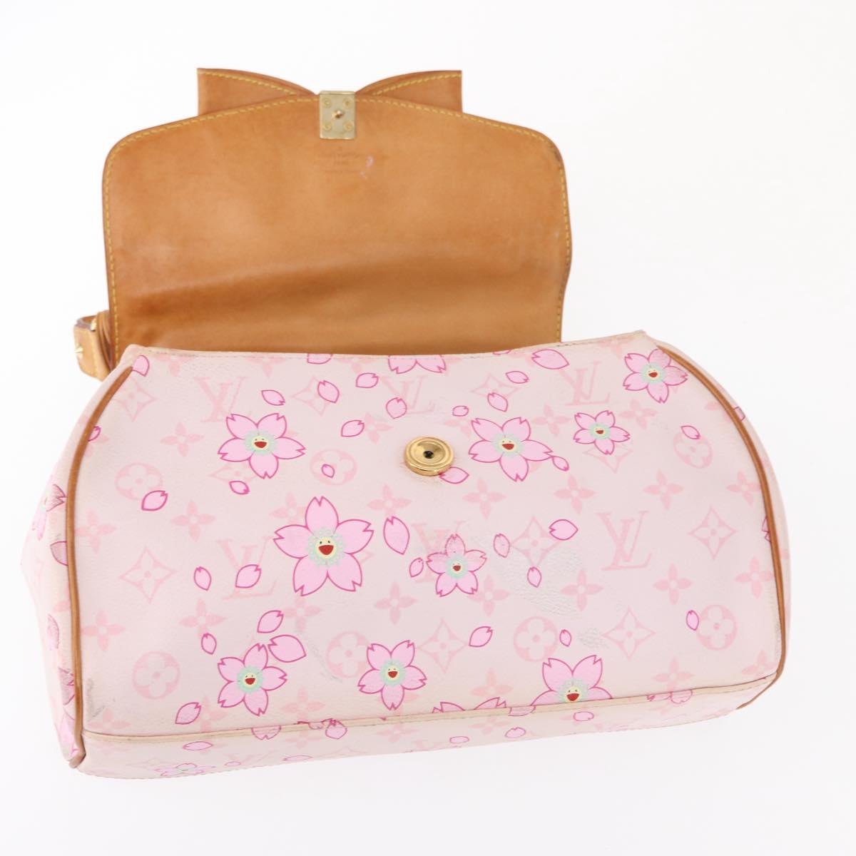 LOUIS VUITTON Monogram Cherry Blossom Sac retro PM Bag Pink M92013 Auth 152443