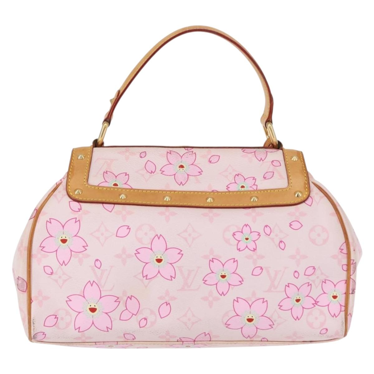 LOUIS VUITTON Monogram Cherry Blossom Sac retro PM Bag Pink M92013 Auth 152443