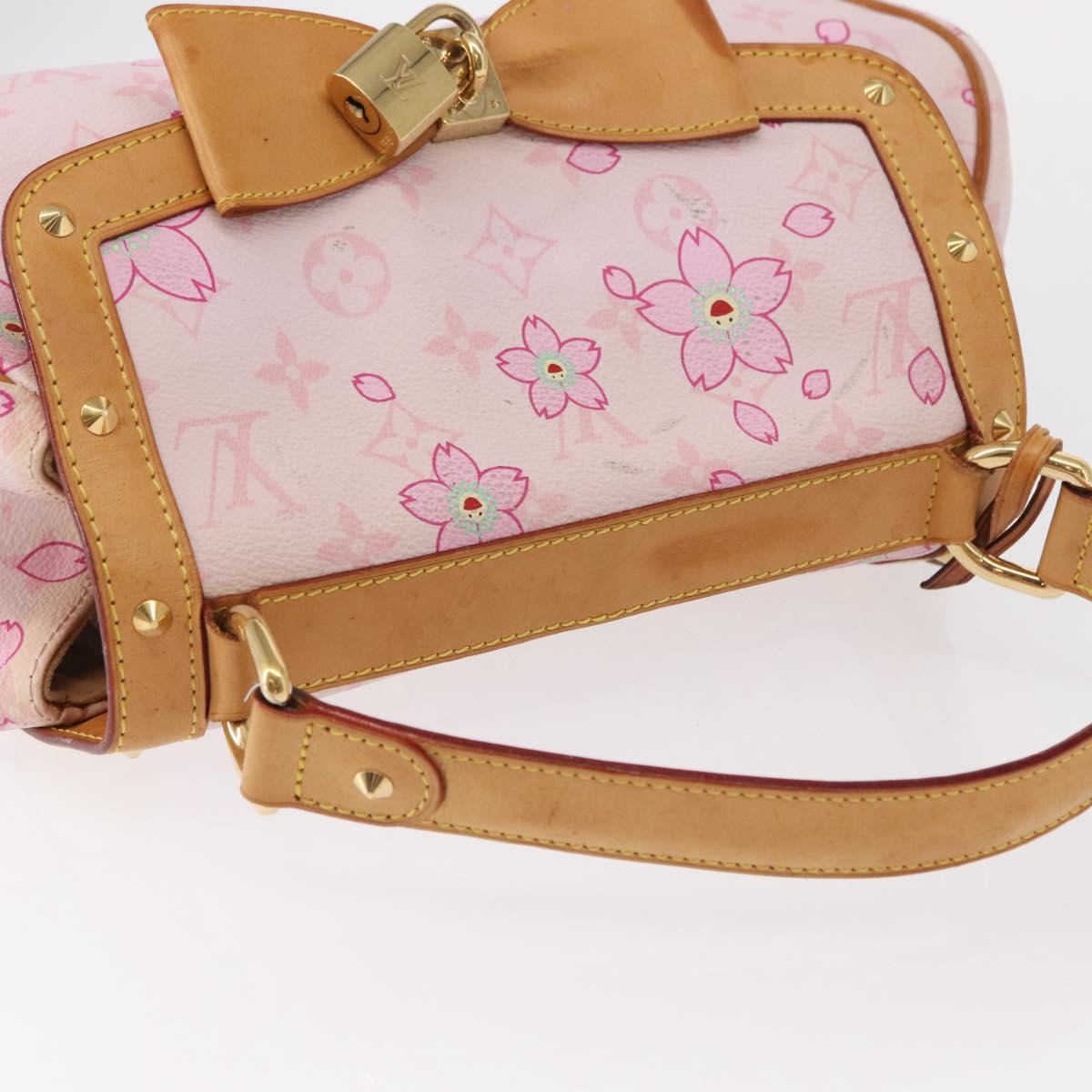 LOUIS VUITTON Monogram Cherry Blossom Sac retro PM Bag Pink M92013 Auth 152443