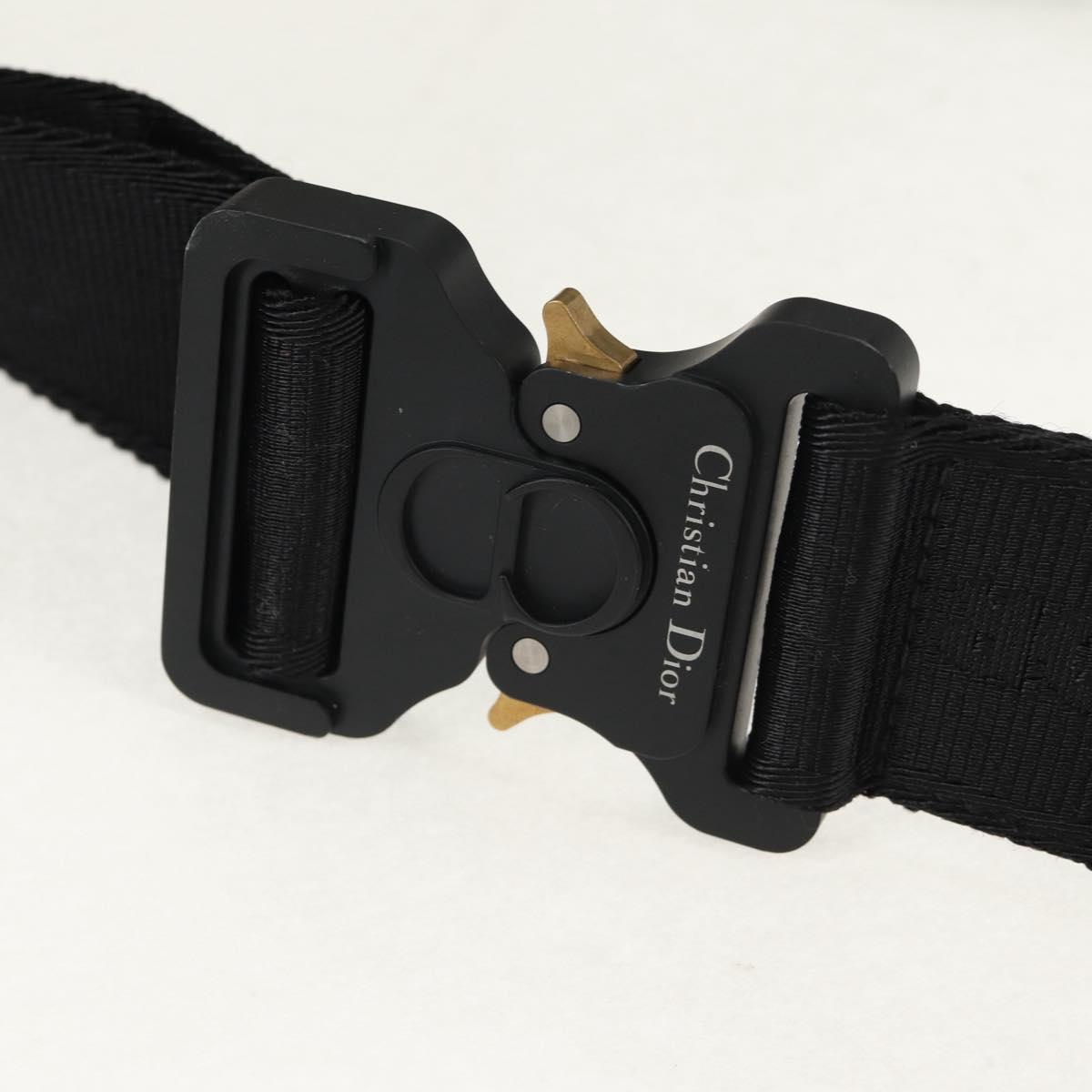 Christian Dior Trotter Canvas Jacquard Lango 50 Bag Navy Silver Auth 152454SM