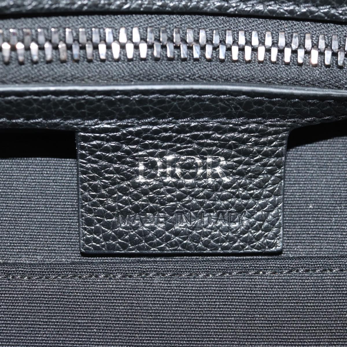 Christian Dior Trotter Canvas Jacquard Lango 50 Bag Navy Silver Auth 152454SM