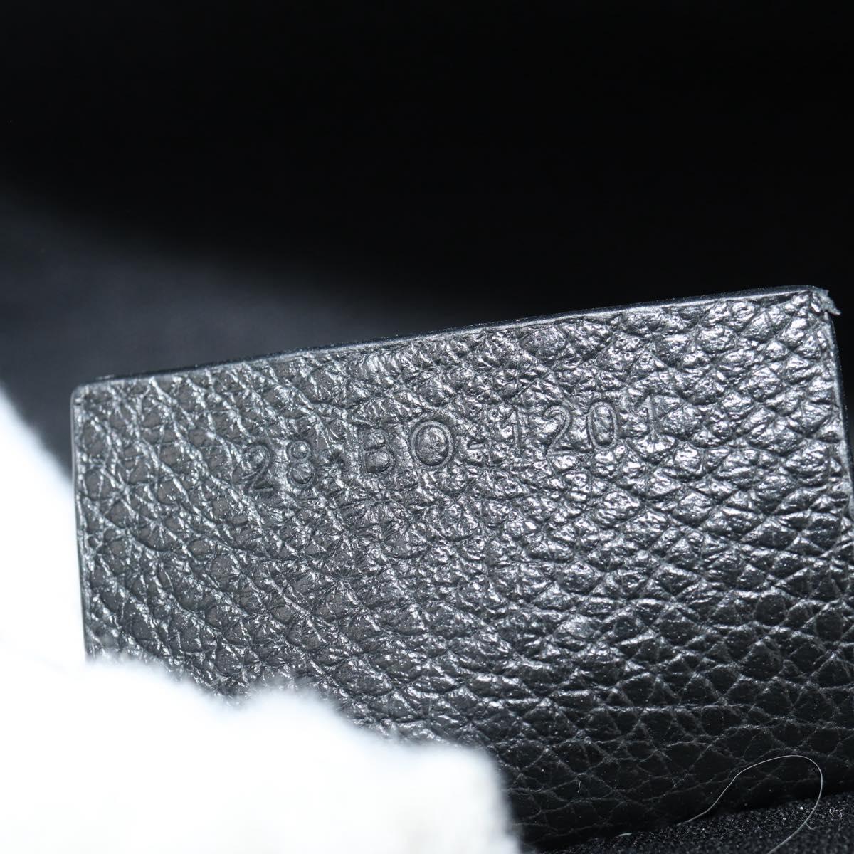 Christian Dior Trotter Canvas Jacquard Lango 50 Bag Navy Silver Auth 152454SM