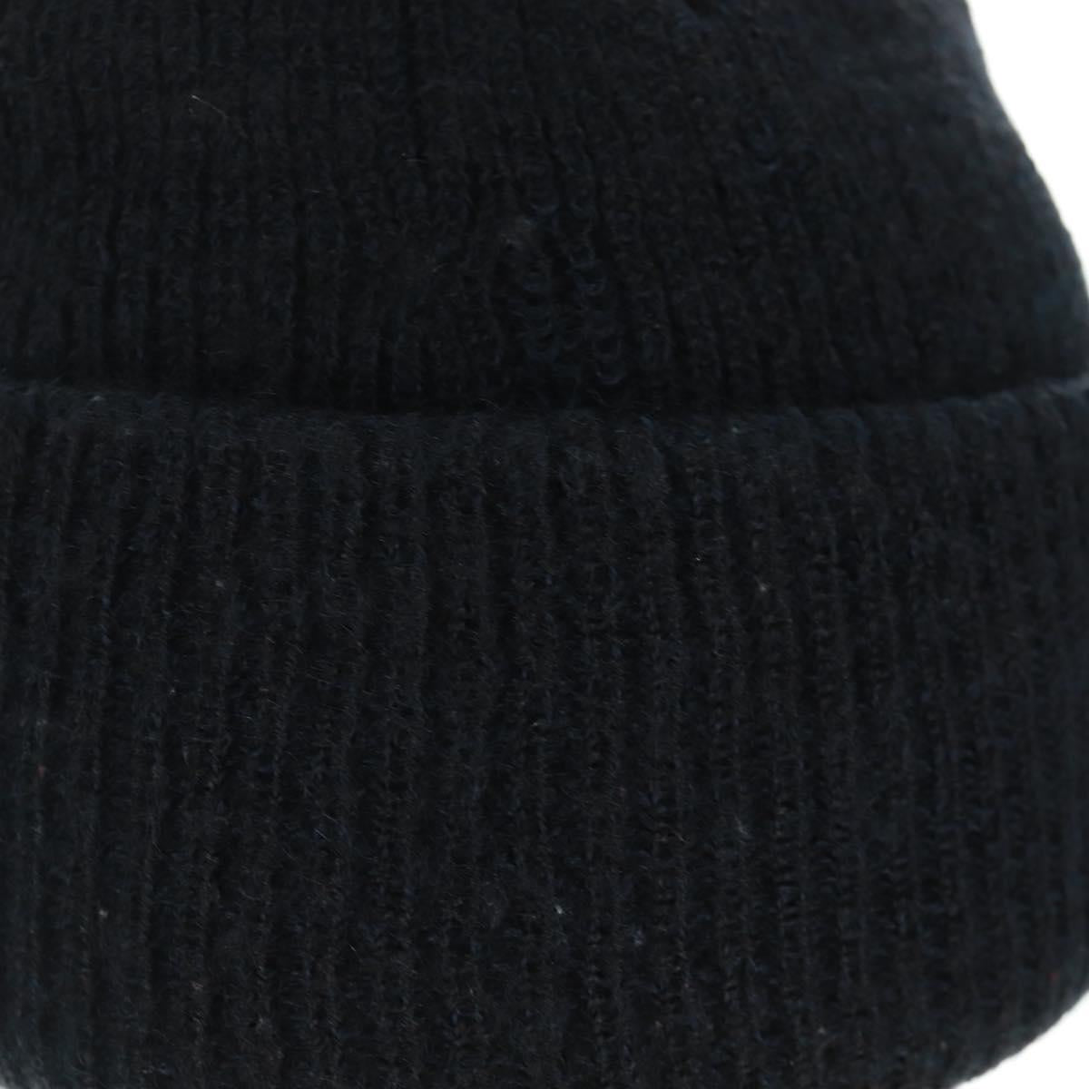 Chrome Hearts Knitted Fabrics Cap Wool Black Auth 152457M
