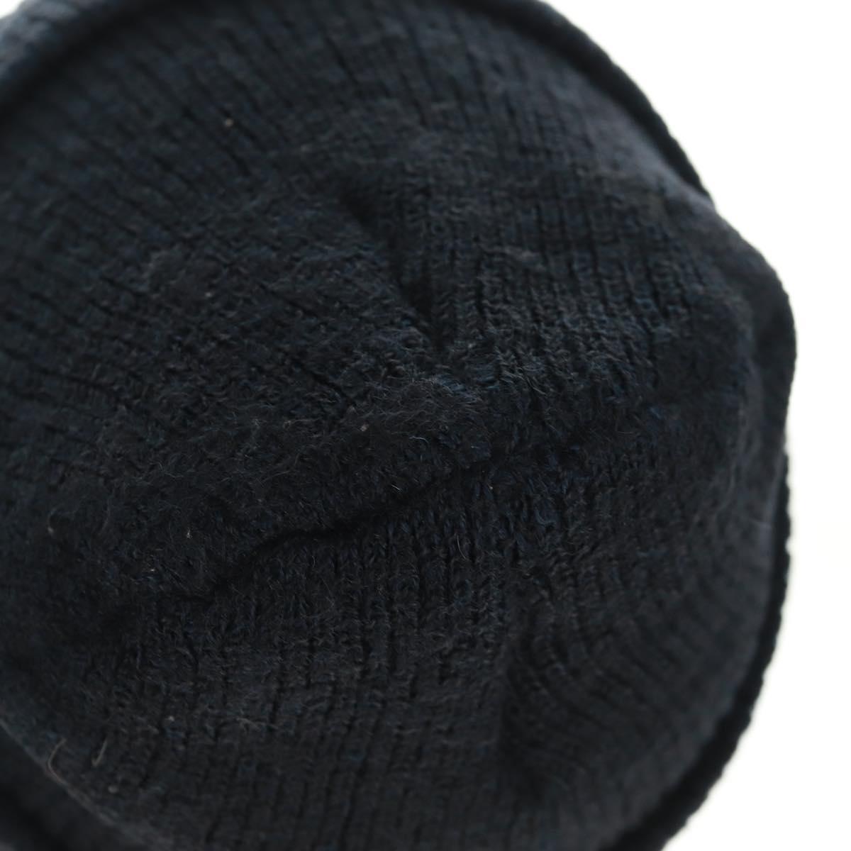 Chrome Hearts Knitted Fabrics Cap Wool Black Auth 152457M