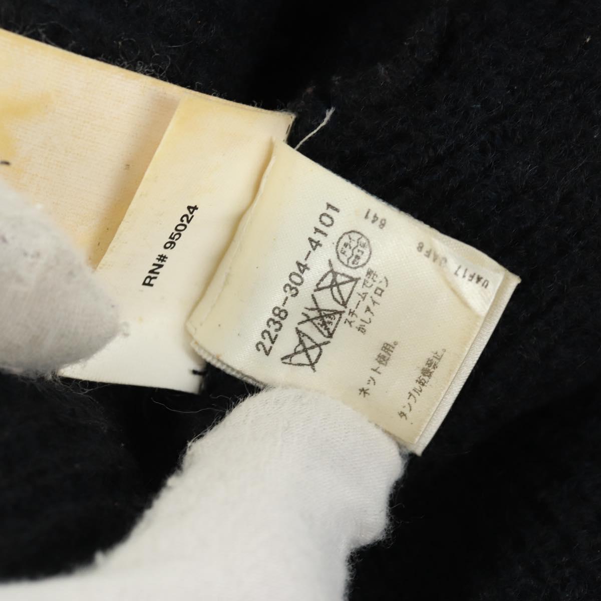 Chrome Hearts Knitted Fabrics Cap Wool Black Auth 152457M