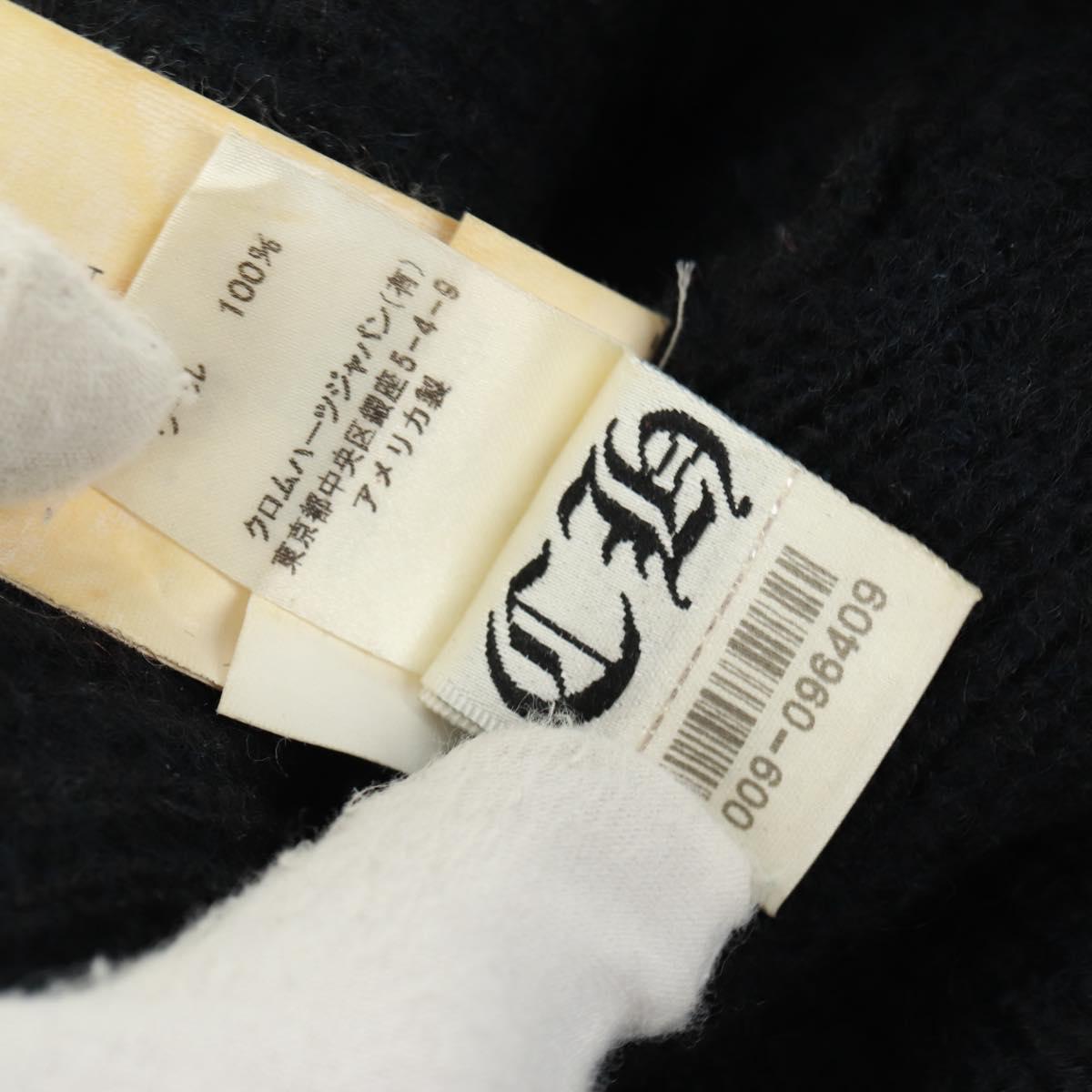 Chrome Hearts Knitted Fabrics Cap Wool Black Auth 152457M