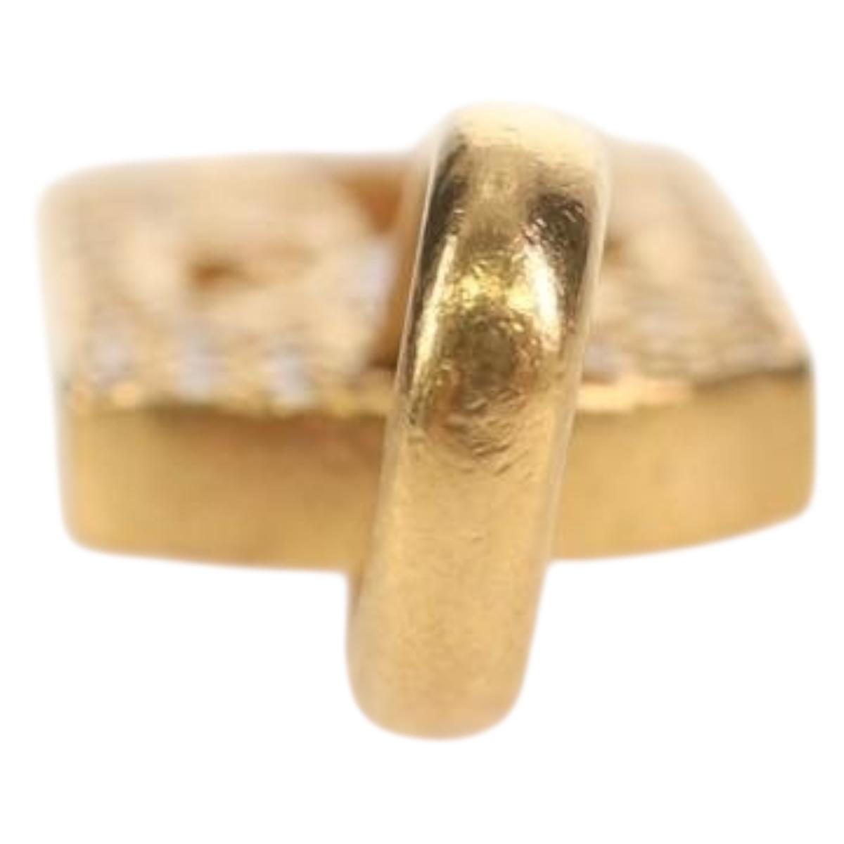 Chrome Hearts Tiny Cutout Cross Charm 22K Gold Auth 152458SM