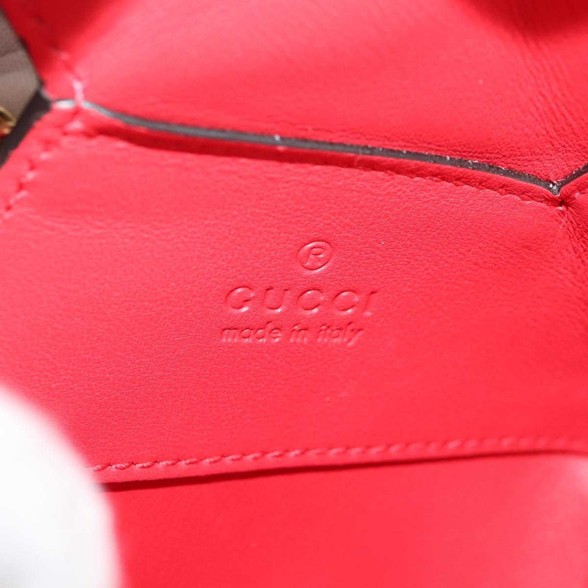 GUCCI GG Supreme Chain Shoulder Bag PVC Beige Gold 678131 Auth 152468AM