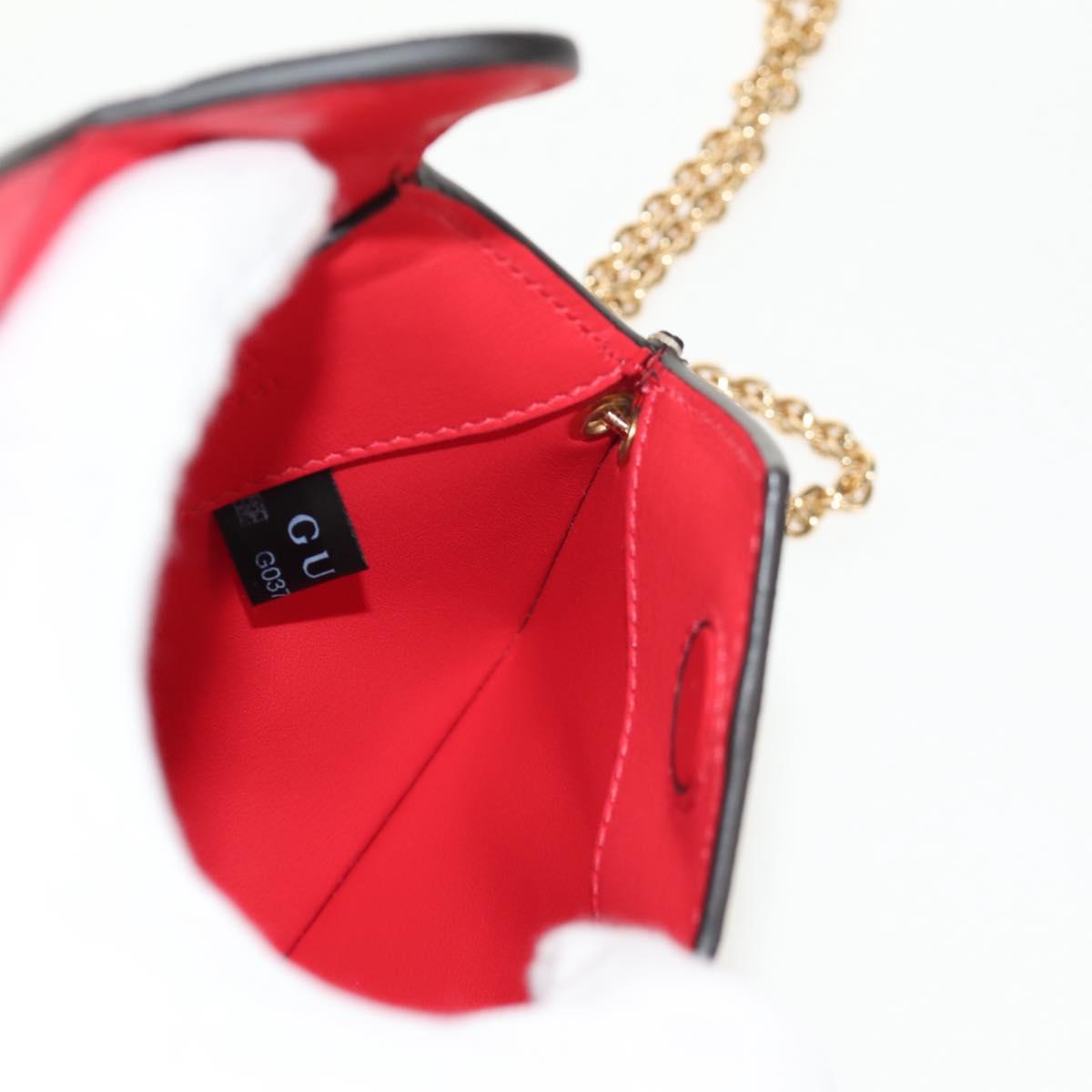 GUCCI GG Supreme Chain Shoulder Bag PVC Beige Gold 678131 Auth 152468AM