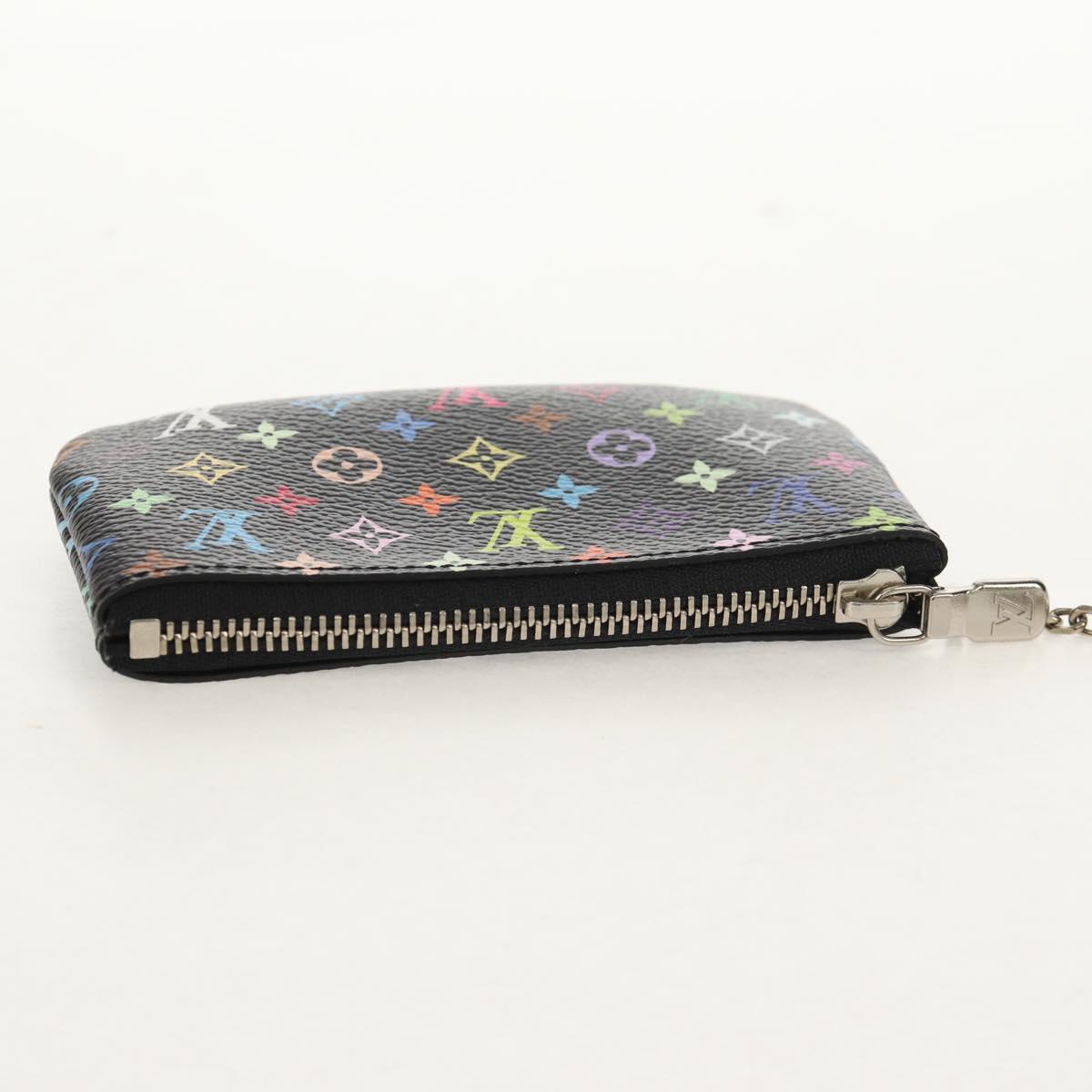 LOUIS VUITTON Multicolor Pochette Cles NM Coin Purse Black M60279 Auth 152469SM
