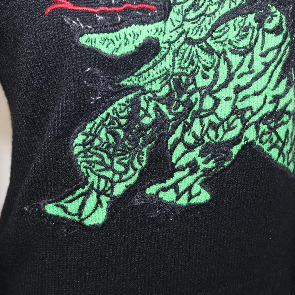 Christian Dior Sweater Cashmere Black Auth 152471M