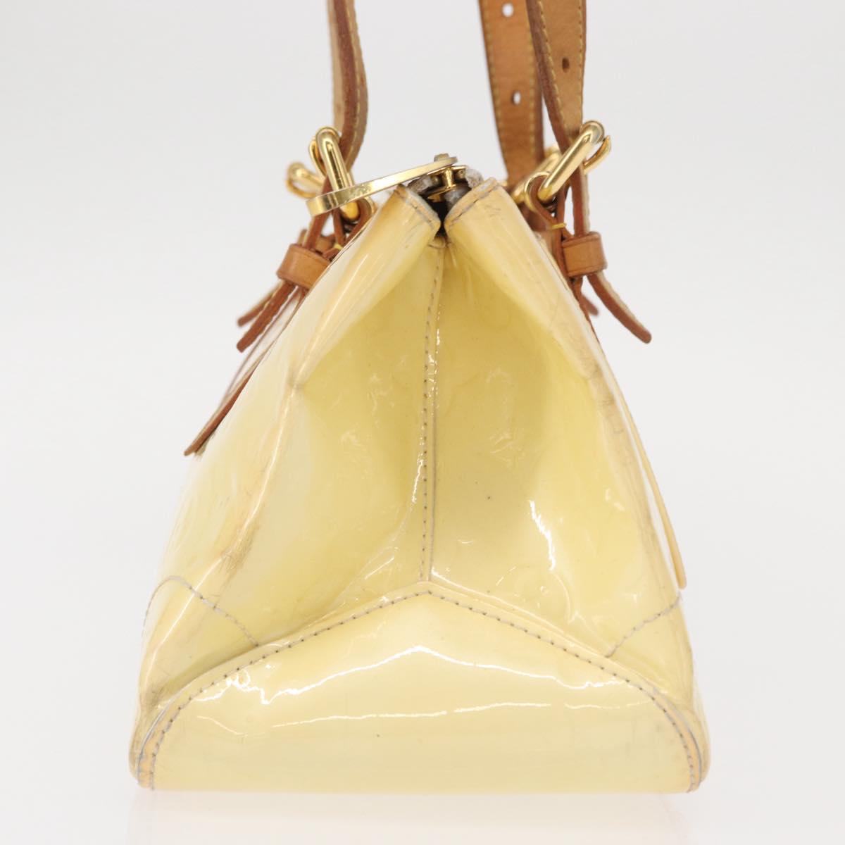 LOUIS VUITTON Monogram Vernis Rosewood Avenue Hand Bag Perle M93508 Auth 152503