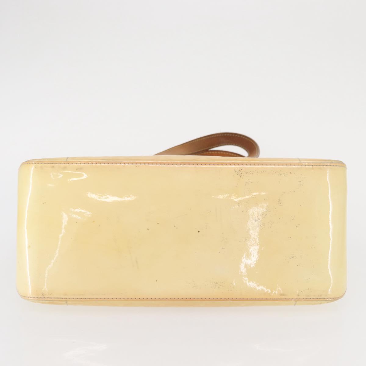 LOUIS VUITTON Monogram Vernis Rosewood Avenue Hand Bag Perle M93508 Auth 152503