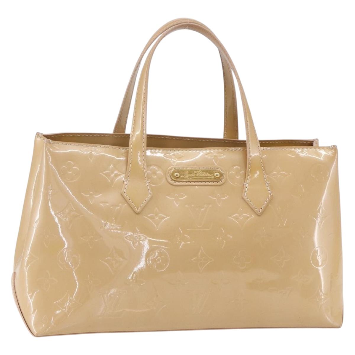 LOUIS VUITTON Monogram Vernis Wilshire PM Bag Rose Florentin M91642 Auth 152514