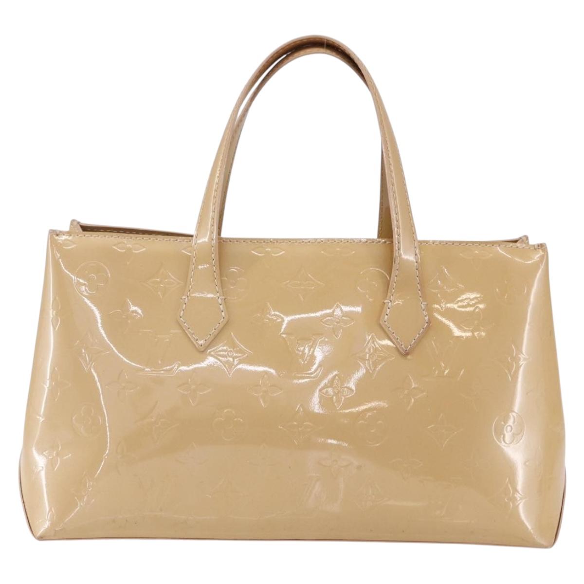 LOUIS VUITTON Monogram Vernis Wilshire PM Bag Rose Florentin M91642 Auth 152514