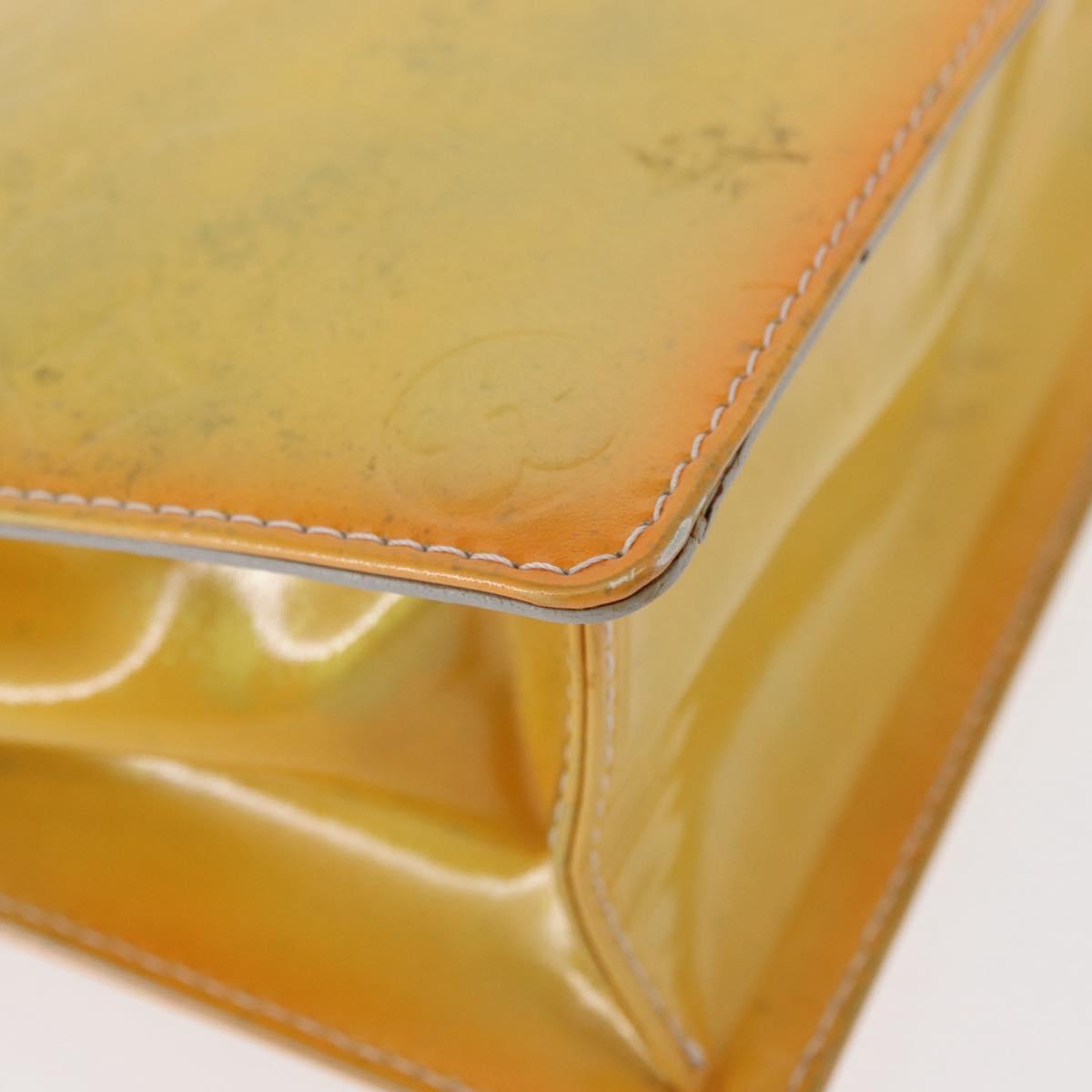 LOUIS VUITTON Monogram Vernis Spring street Hand Bag Gris M91029 LV Auth 152515