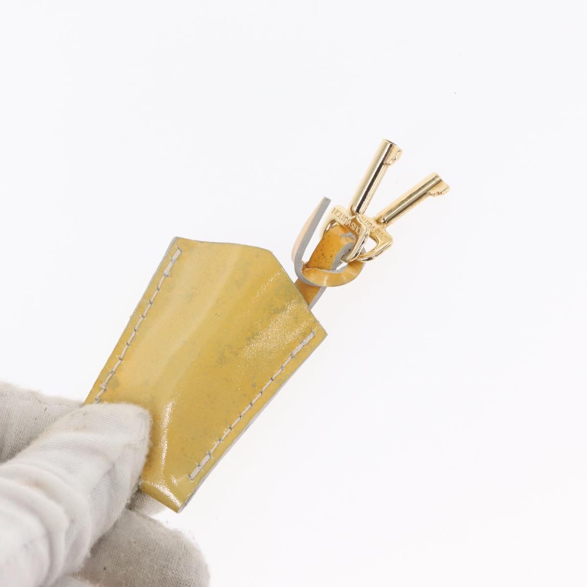 LOUIS VUITTON Monogram Vernis Spring street Hand Bag Gris M91029 LV Auth 152515