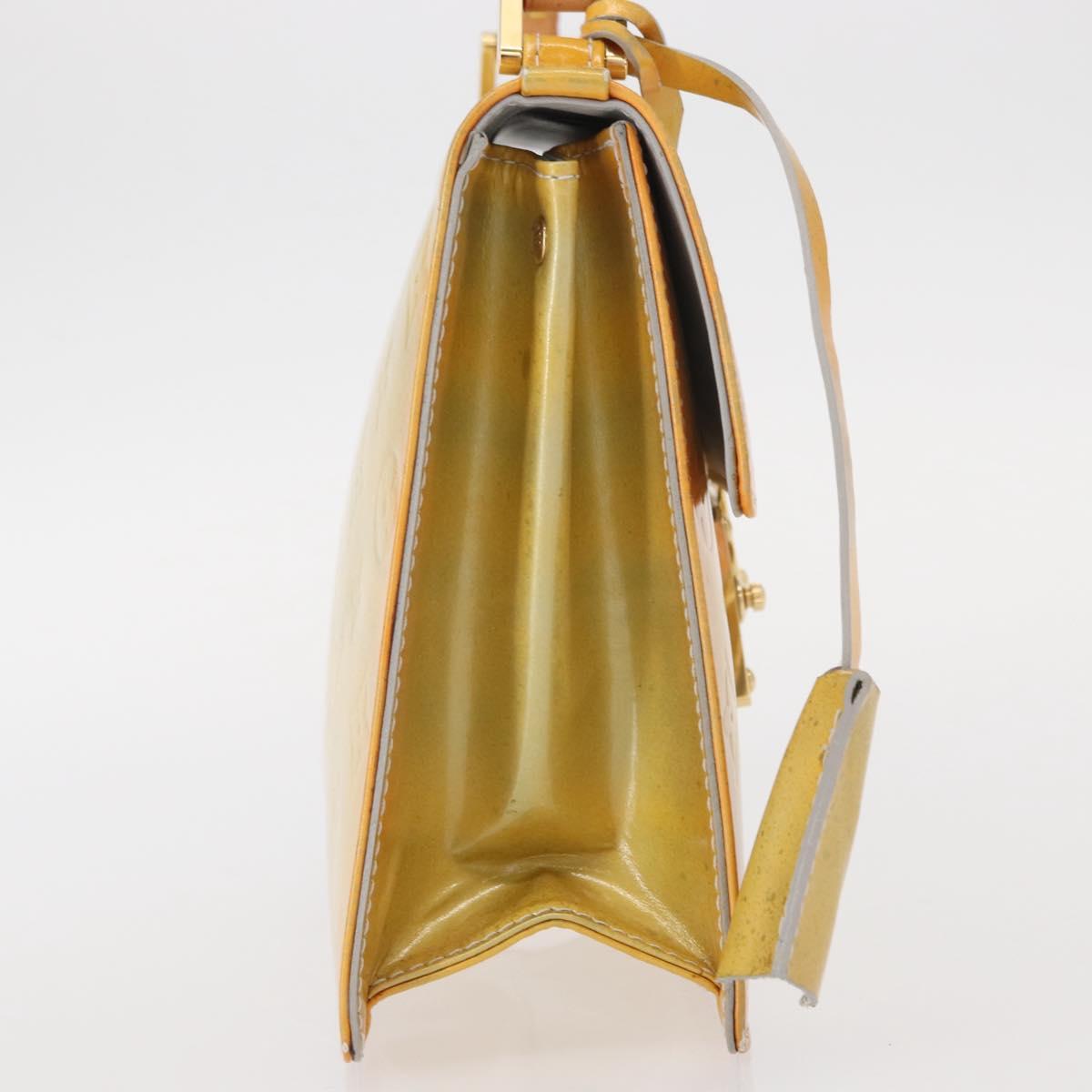 LOUIS VUITTON Monogram Vernis Spring street Hand Bag Gris M91029 LV Auth 152515