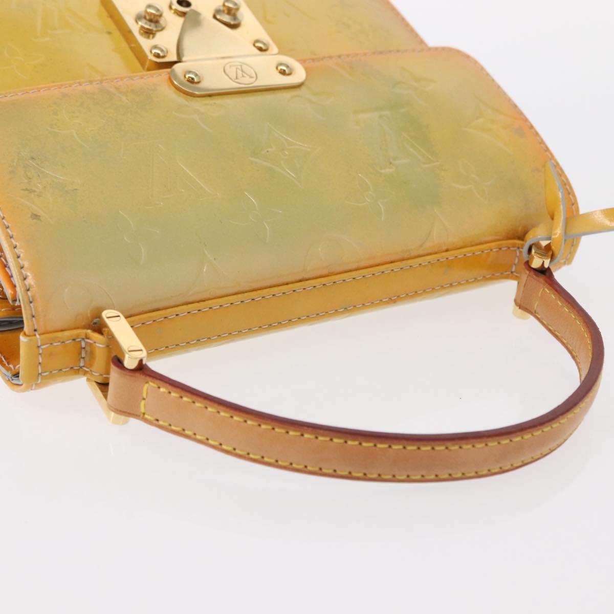 LOUIS VUITTON Monogram Vernis Spring street Hand Bag Gris M91029 LV Auth 152515