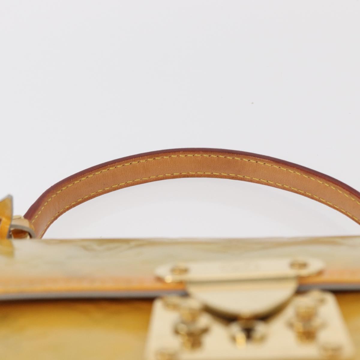 LOUIS VUITTON Monogram Vernis Spring street Hand Bag Gris M91029 LV Auth 152515