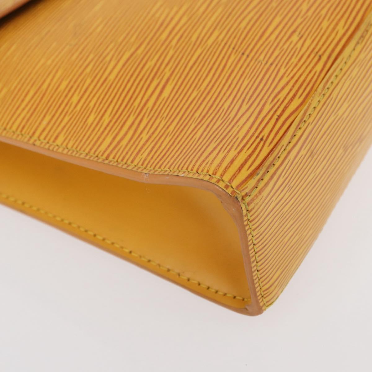 LOUIS VUITTON Epi Malesherbes Hand Bag Tassili Yellow Jonne M52379 Auth 152516