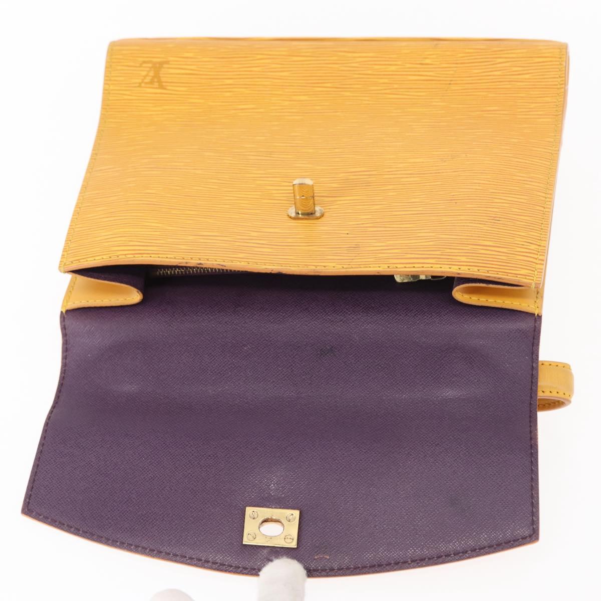 LOUIS VUITTON Epi Malesherbes Hand Bag Tassili Yellow Jonne M52379 Auth 152516