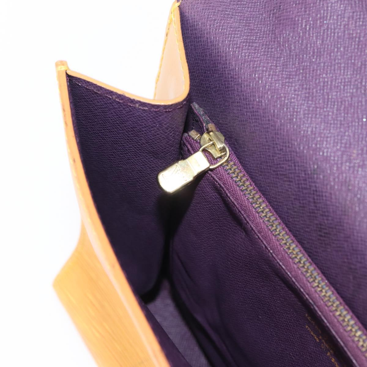 LOUIS VUITTON Epi Malesherbes Hand Bag Tassili Yellow Jonne M52379 Auth 152516