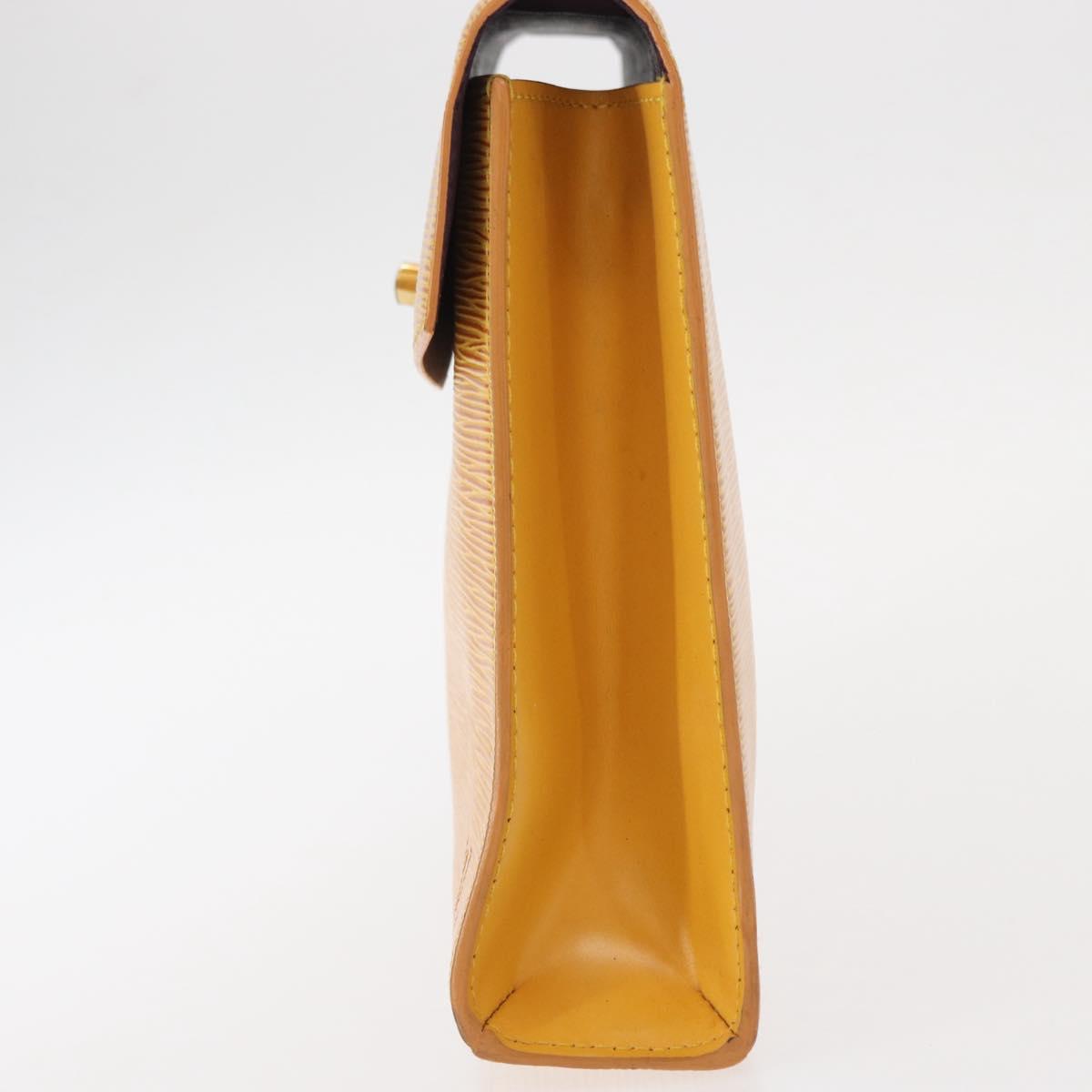 LOUIS VUITTON Epi Malesherbes Hand Bag Tassili Yellow Jonne M52379 Auth 152516