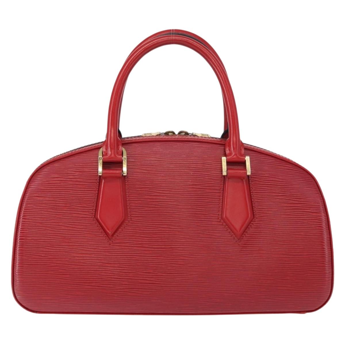 LOUIS VUITTON Epi jasmine Hand Bag Red M52087 LV Auth 152517