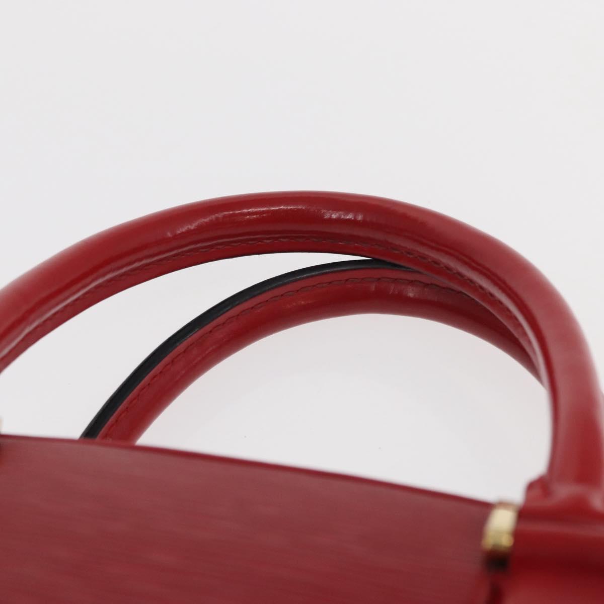LOUIS VUITTON Epi jasmine Hand Bag Red M52087 LV Auth 152517